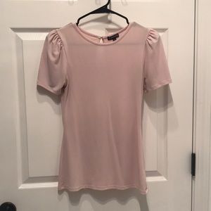 Express, size small. Pink blouse with shoulder detail